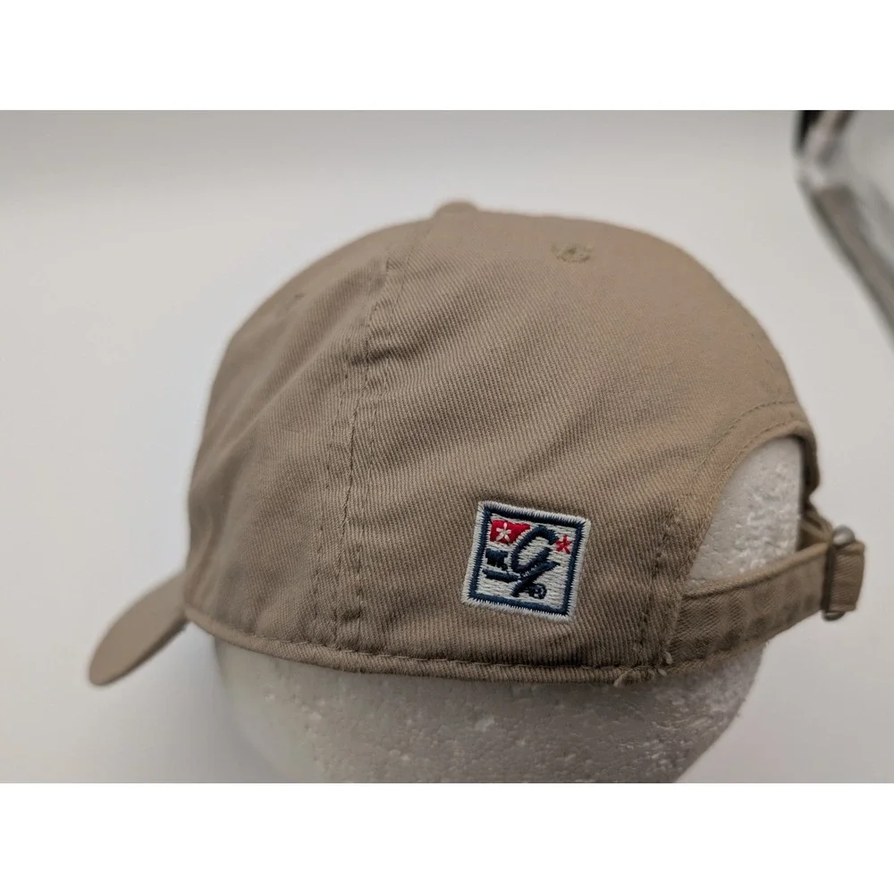 The Game USMC Bulldog Youth Khaki Cotton Adjustable Baseball Hat Cap